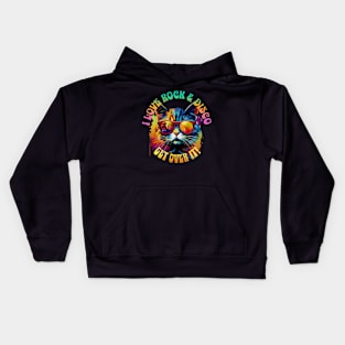 Rock & Disco Cat Kids Hoodie